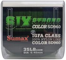 Linha Monofilamento Sumax 6X Strong SD-960 0,40MM 35LB 600M Green