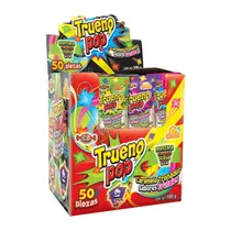 Pirulito Trueno Las Delicias Pop Explosivo c/ 50UND 100G
