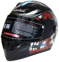 Capacete para Moto Jiekai JK-316-1 Black/White - (Dark Visor)
