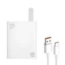 Carregador de Parede Ur UA-09 USB-A + Cabo USB-A - USB-C / 67W - Branco