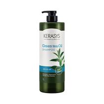 Kerasys Shampoo Green Tean Oil Hidratante - Purifica Con Delicadeza El Cuero Cabelludo. - AP s/C