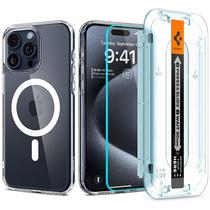 Capinha para iPhone 15 Pro Max Spigen Ultra Hybrid Pack ACS06861 + Pelicula