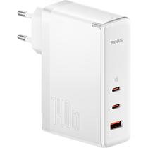 Carregador de Parede Baseus GAN5 Pro Fast 140 W 2X USB-C + USB-A - Branco (CCGP100202)