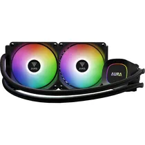 Cooler Líquido Gamdias Aura GL240 Lite Argb para Cpu - Preto (1 Ano de Garantia No Brasil)