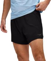 Hoka Ropas Shorts GLIDE5 2IN1 1151078-BLK 86% Rec. Poliester, 14% Elastano Black