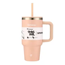 Garrafa Térmica Terrano Spotie Cup - 946ML - com Canudo - Rosa