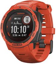 Relogio GPS Garmin Instinct Solar Rugged 010-02293-20 Flame Red