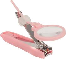 Kit Cuidados Corta Unhas com Lupa Buba 7555 (Rosa)