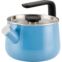 Chaleira Kitchenaid 48748 Indução de Assobio Aço Escovado 1.8L Azul