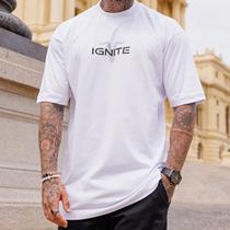 Camiseta Ignite Oversized 64002 Ign TRX Masculino - Branco/Preto