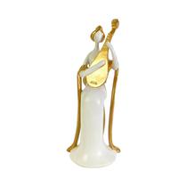 Figura Decorativa Concepts 439-788128 30 CM Blanco - Dorado