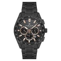 Relogio Analógico Masculino Daniel Klein DK.1.13901-6 Exclusive Gents / Pulseira de Aço Inoxidável - Preto