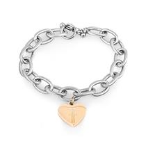 Pulseira Feminina Freelook FRJ.3.3010-2 de Aco Inoxidavel - Prata e Dourado