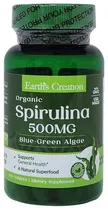 Earth's Creation Spirulina 500 MG Blue Green Algae (100 Tabletas)