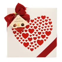 Hamlet Chocolate Heart White Red 250G