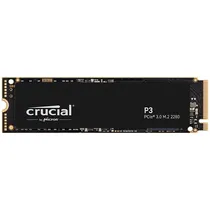 SSD de 1TB Crucial P3 CT1000P3PSSD8 3.500 MB/s de Leitura - Preto