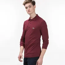 Camiseta Lacoste Polo Masculino L1313-SVN 08 ? Vermelho Vinho