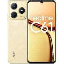 Realme Cel C61 RMX3930 6.74" DS Lte NFC 8/256GB Gold Anatel 15W Metal Gold