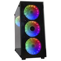 Gabinete Gamer Satellite 1430K/4 Cooler RGB-Preto