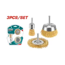 Kit de Cepillo de Alambre Total TAC310031 3 Piezas