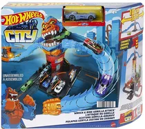 Hot Wheels City Pista Wreck & Ride Gorilla Attack Matte - HDR30