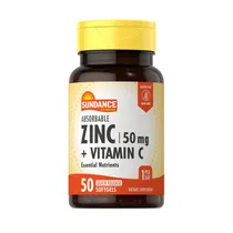 Vitamina Sundance Zinc 50 MG + Vitamin C 50 Cápsulas
