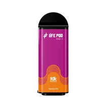 Vape Descartavel Life Pod Eco 2 Cartridge 10000 Puffs 5% Nicotina - Grape Bubblegum