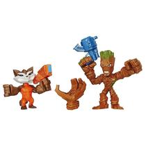 Boneco Hasbro Marvel B7487 Groot VS. Rocket Racoon