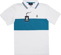 Outlet Camisa Polo Psycho Bunny B6K779 Masculina - Branca