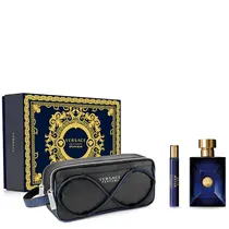 Kit Versace Dylan Blue Pour Homme Perfume Edt 100ML + 10ML + Neceser