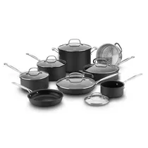 Jogo de Panelas Cuisinart 66-14N Anodizado – Preto 14 Peças