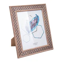 Porta-Retrato Marrom/Dourado Aprox. 20X25CM (8X10")