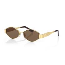 Oculos de Sol Feminino Daniel Klein DK4325-2 / Estilo Oval - Dourado/Marrom