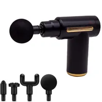 Massageador Corporal Elétrico Fascial Gun BX-720 6 Níveis - Preto