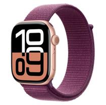 Apple Watch Series 10 MWWV3LW/A Caixa Aluminio 46MM Rose Gold Al Plum s/L GPS