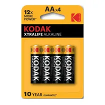 Pilha Alcalina AA Kodak Xtralife X 4