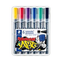 Marcador Staedtler Lumocolor Permanent Marker 350 WP6-1 6 Unidades