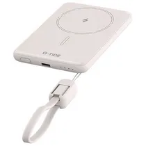 Carregador Portátil Wireless G-Tide Slim 01 5.000 Mah Salida USB-C - Bege