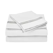 Juego de Sábanas Soho Diamond SSQT1000CBIGOWH 1000H Queen Size 4 Piezas