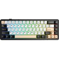 Teclado Mecânico Sem Fio Aula F65 65% RGB Switch Star Vector - Preto/Branco (Inglês)