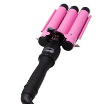 Modelador de Cachos Triondas Three-Rod Curlers Ondulador Cacheador 98W / 110-220V - Rosa/Preto