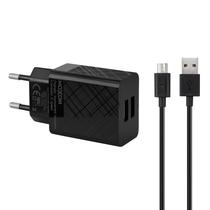 Carregador Moxom MX-HC22 - USB - com Cabo Microusb - Preto