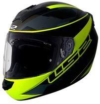 Capacete para Moto LS2 Rookie Recruit FF352 - Tamanho M (57-58) - Verde/Preto