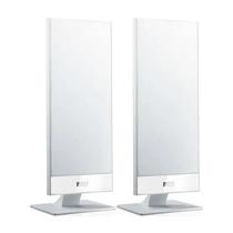 Caixa de Som Kef T101 WT Satellite Slim Branca (Par)