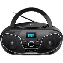 Rádio Portátil 4LIFE FLD02 Toca CD / Bluetooth / FM / MP3 / USB / Aux - Preto