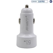 Carregador p/Carro Ansty CAR-021-A de 51W- Cabo Micro-USB