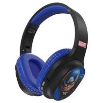 Fone de Ouvido Xtech Edicao Capitao America XTH-D660CA - 3.5MM - Bluetooth - com Microfone - Preto e Azul