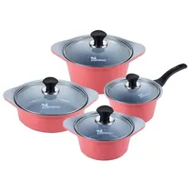 Conjunto de Panelas Ecoramic de Cerâmica Coral 4PCS