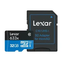 Mem Micro SD 32GB Lexar High-Performance 100-45MB/s C10 (LSDMI32GBBNL633A)