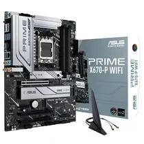 Placa Mãe Asus Prime X670-P, Chipset AMD, Socket AM5, DDR5, Wifi, HDMI, USB 3.2, Displayport, ATX